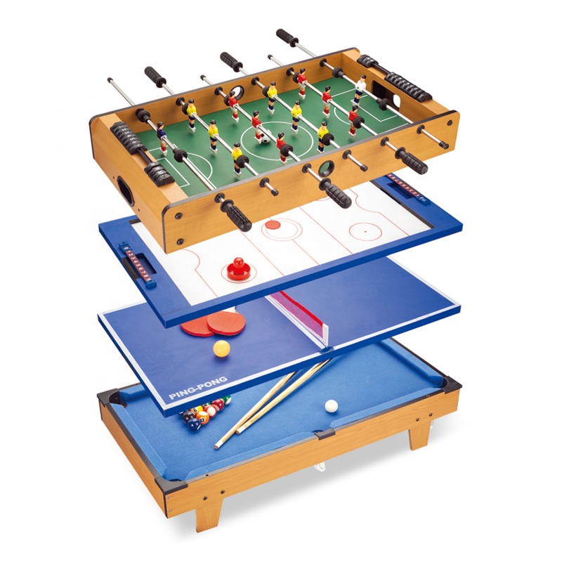 Air Hockey Table - طاولة ألعاب صغيرة 4 في 1،