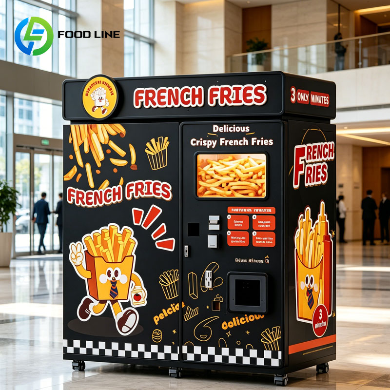 Popcorn Vending Machine - آلة بيع البطاطس المقلية الأوتوماتيكية بالكامل،