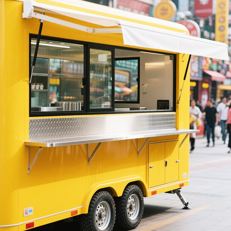 Hot Dog Vending Cart - عربة طعام تجارية مخصصة لبيع الآيس
