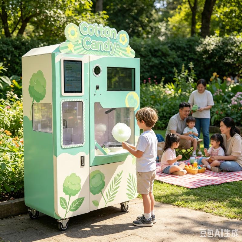 آلة بيع غزل البنات الأوتوماتيك - مراجعة Candy Floss Machine وسعره