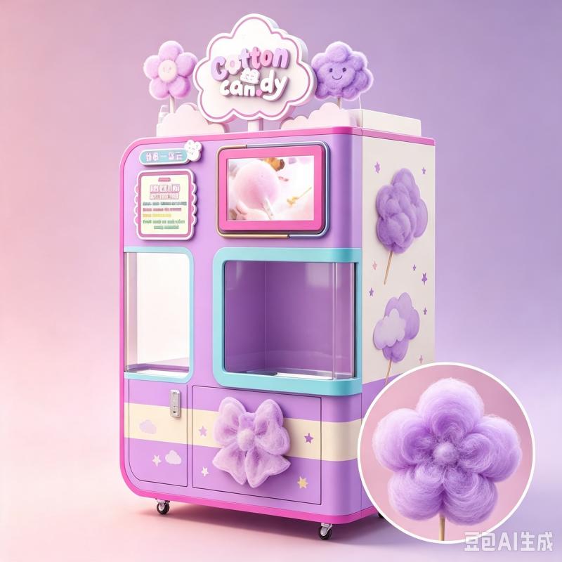آلة بيع غزل البنات الأوتوماتيك - مراجعة Candy Floss Machine وسعره