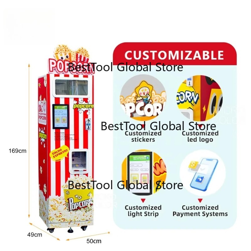 آلة صنع الفشار الأكثر مبيعًا و - مراجعة Popcorn Vending Machine وسعره