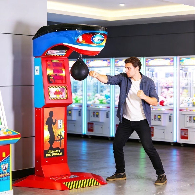 آلة ملاكمة تجارية كبيرة الحجم، - مراجعة Vending Game وسعره
