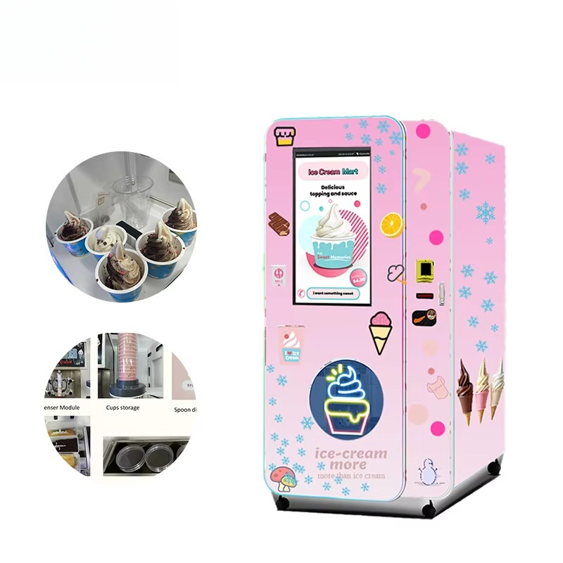 آلة بيع الآيس كريم الناعم المخ - مراجعة Popcorn Vending Machine وسعره