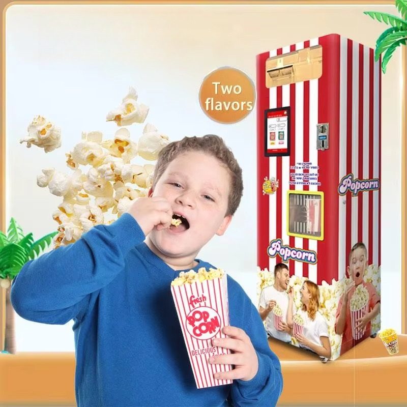 آلة بيع الفشار فائقة النكهة بس - مراجعة Popcorn Vending Machine وسعره