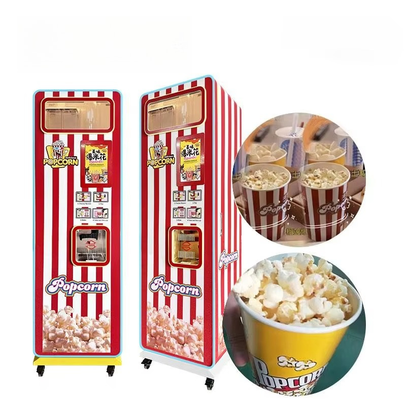 آلة بيع الفشار فائقة النكهة بس - مراجعة Popcorn Vending Machine وسعره