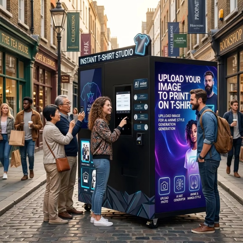ماكينة بيع ملابس ذكية بتقنية ا - مراجعة Arcade Ticket Machine وسعره
