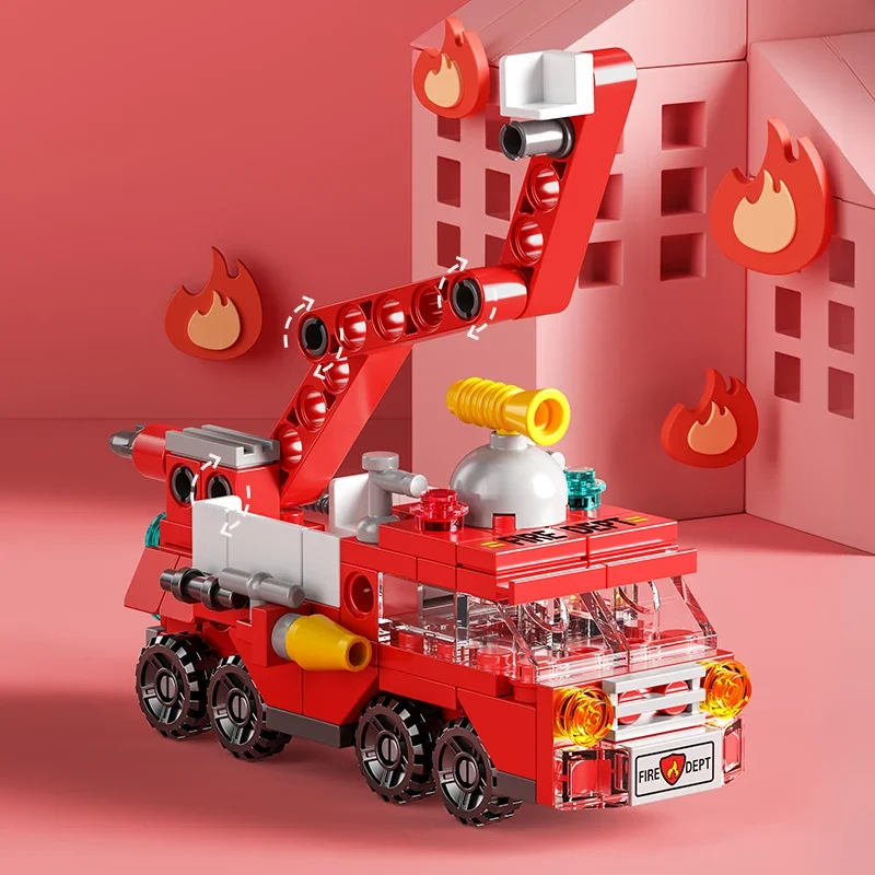 مكعبات بناء سيارة إطفاء المدين - مراجعة Claw Crane Machine وسعره