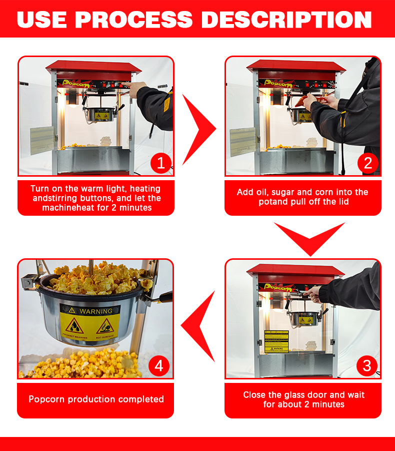 آلة صنع الفشار التجارية الكهرب - مراجعة Popcorn Vending Machine وسعره